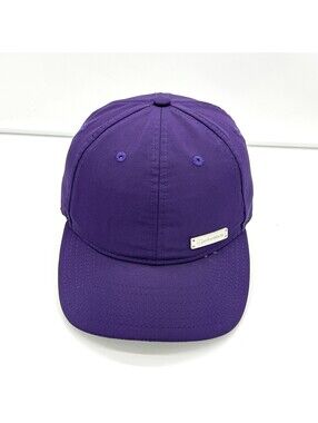 TaylorMade Purple Performance Adjustable Golf Hat Metal Logo Strapback One Size